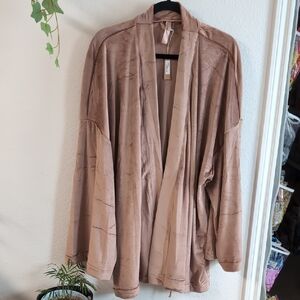 SKIMS Brown Relaxed-Fit Robe Size 2XL
